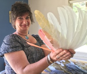 Angel feathers and Sarah Burren